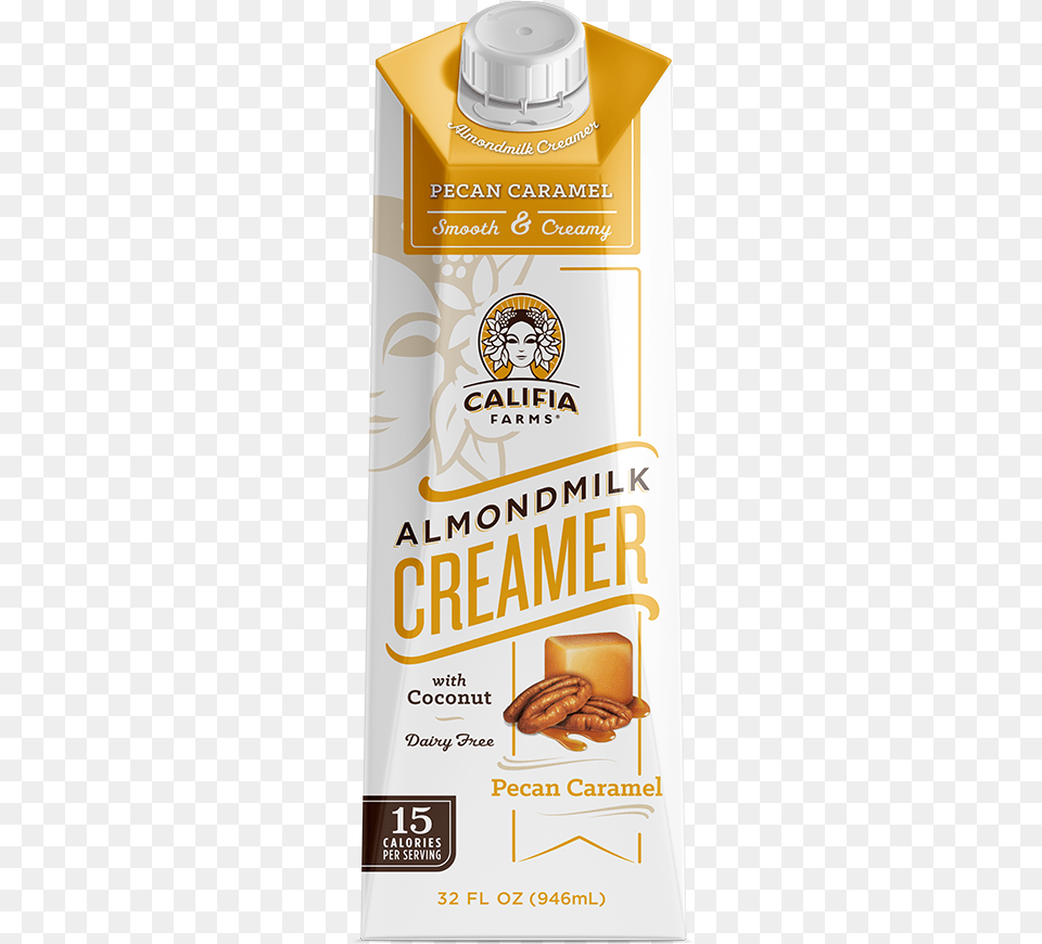 Pecan Caramel Creamer Califia Coconut Creamer Caramel, Powder, Face, Head, Person Free Transparent Png