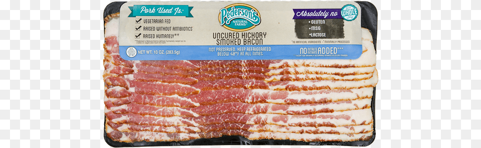Pedersons Natural Farms Uncured Hickory Smoked Bacon, Food, Meat, Pork Free Png