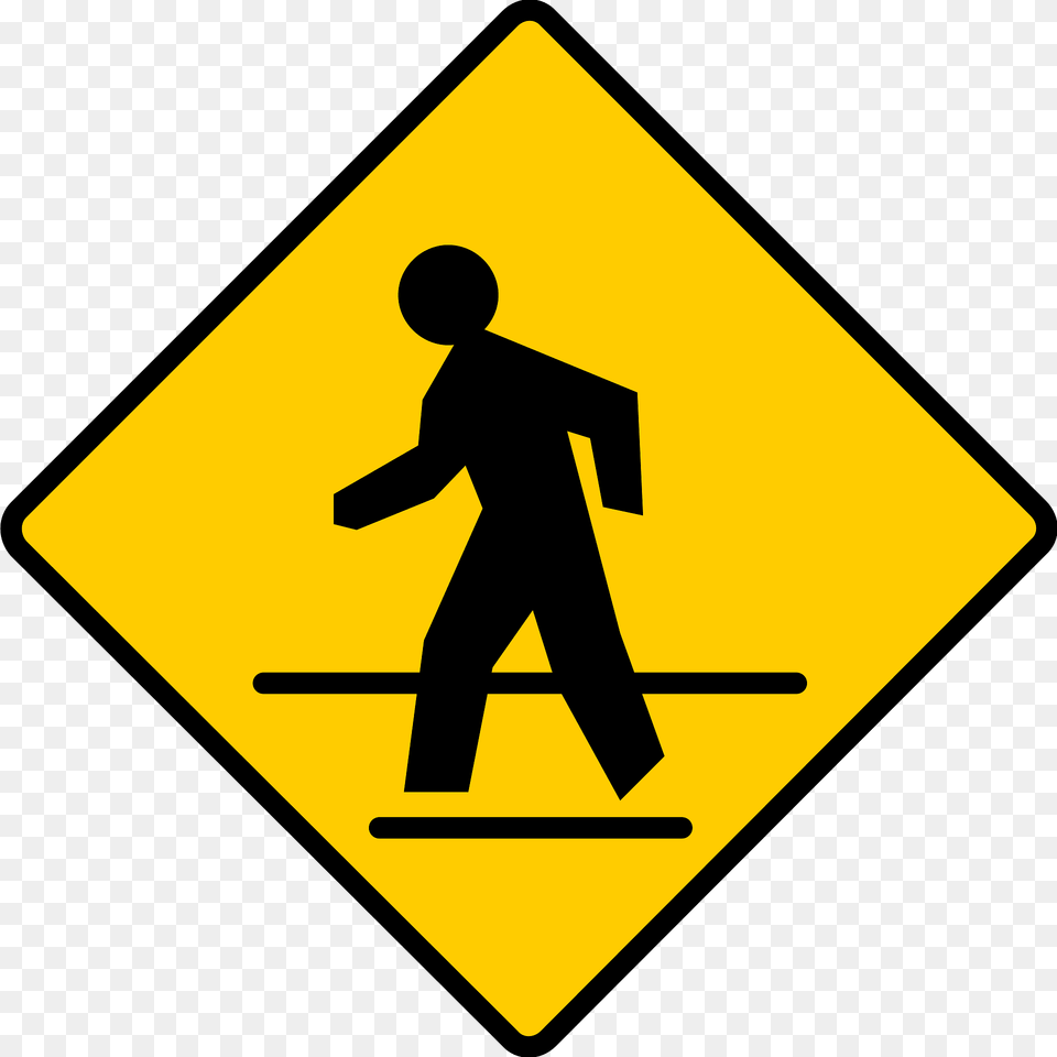 Pedestrian Clipart, Sign, Symbol, Road Sign, Adult Free Transparent Png