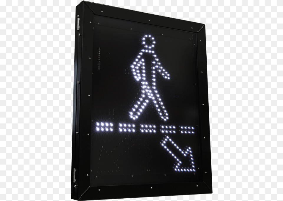 Pedestrian Crossing Led Blank Out Sign Pedestrian, Computer Hardware, Electronics, Hardware, Monitor Free Png Download