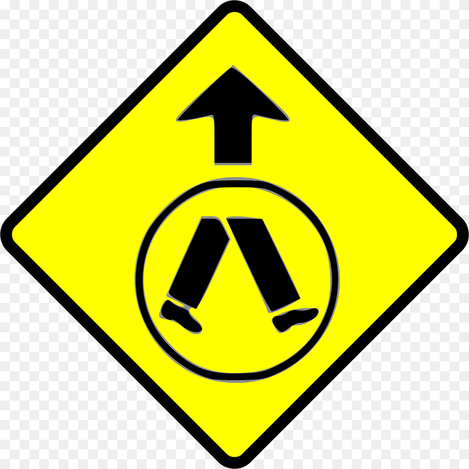 Pedestrian Crossing Sign Australia, Symbol, Road Sign Png