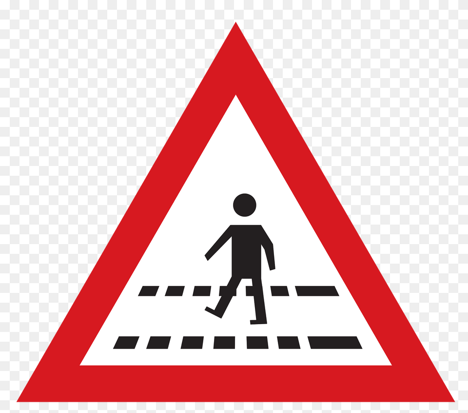 Pedestrian Crossing Sign In Argentina Clipart, Symbol, Adult, Male, Man Png Image