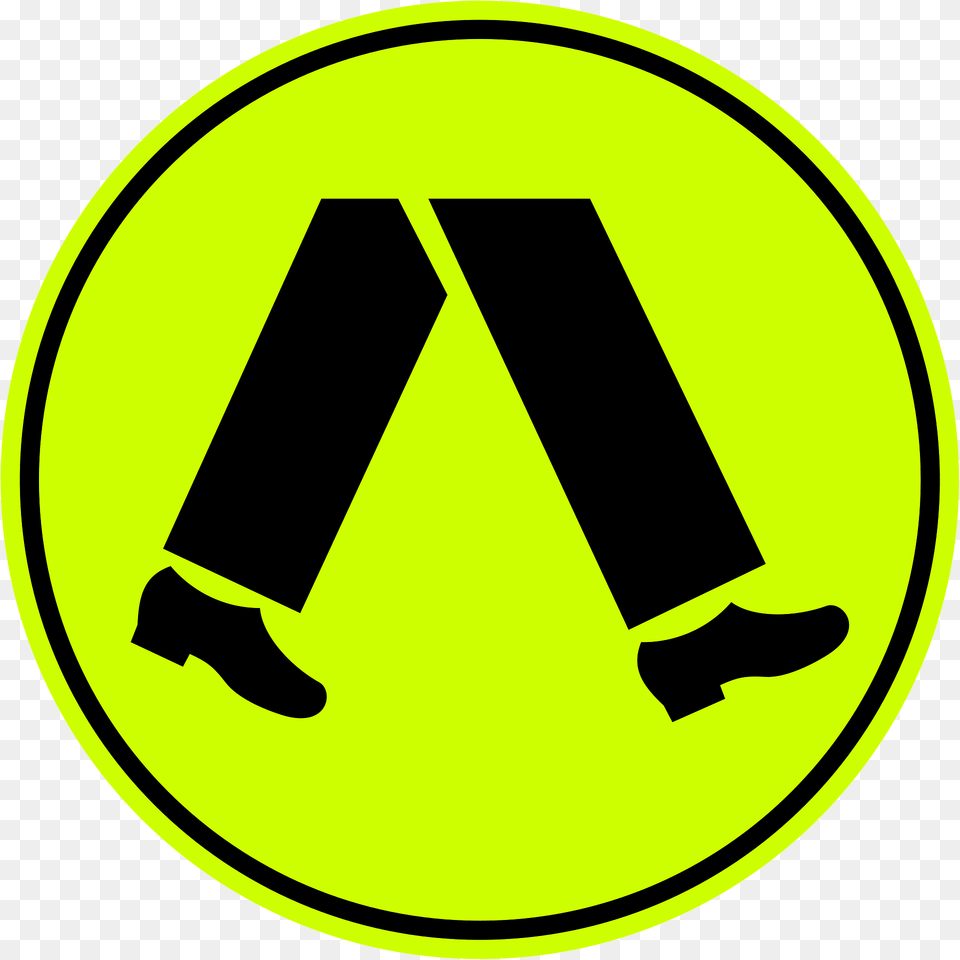 Pedestrian Crossing Sign In Australia Clipart, Symbol, Disk, Person, Walking Free Transparent Png