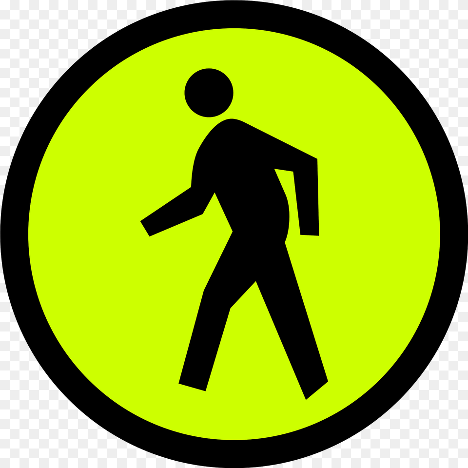 Pedestrian Crossing Sign In Philippines Clipart, Symbol, Person Png