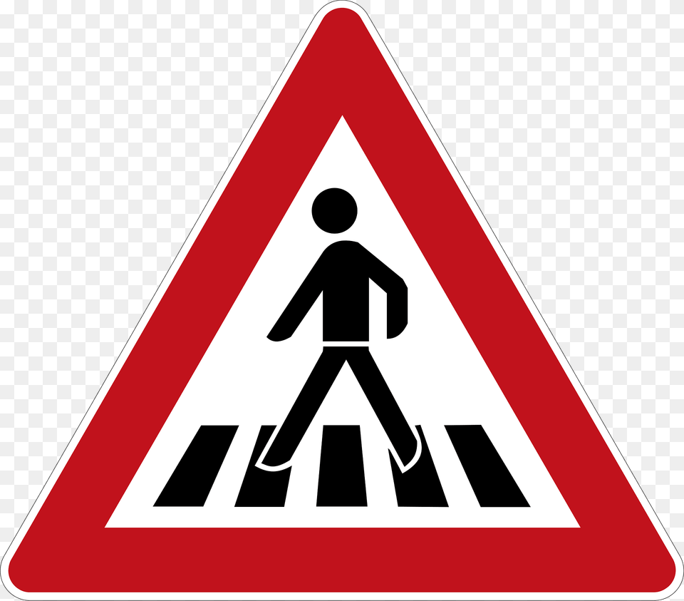 Pedestrian Crosswalk Clipart, Sign, Symbol, Road Sign, Person Free Transparent Png