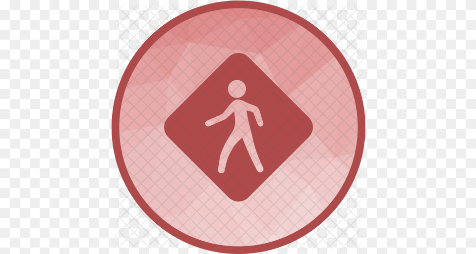 Pedestrian Icon Of Flat Style White Pedestrian Icon, Sign, Symbol, Baby, Person Free Png