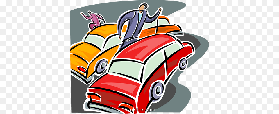 Pedestrian Makes His Way Through Traffic Royalty Vector Clip, Device, Grass, Lawn, Lawn Mower Free Transparent Png