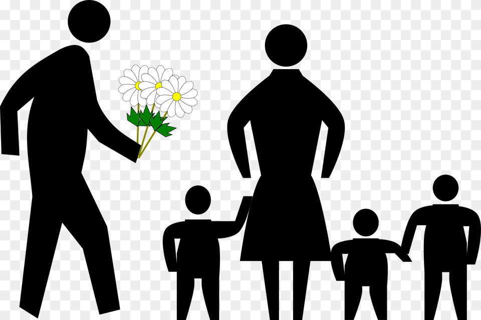 Pedestrian Mothers Day Acrophobia Clipart, Anemone, Daisy, Flower, Plant Png