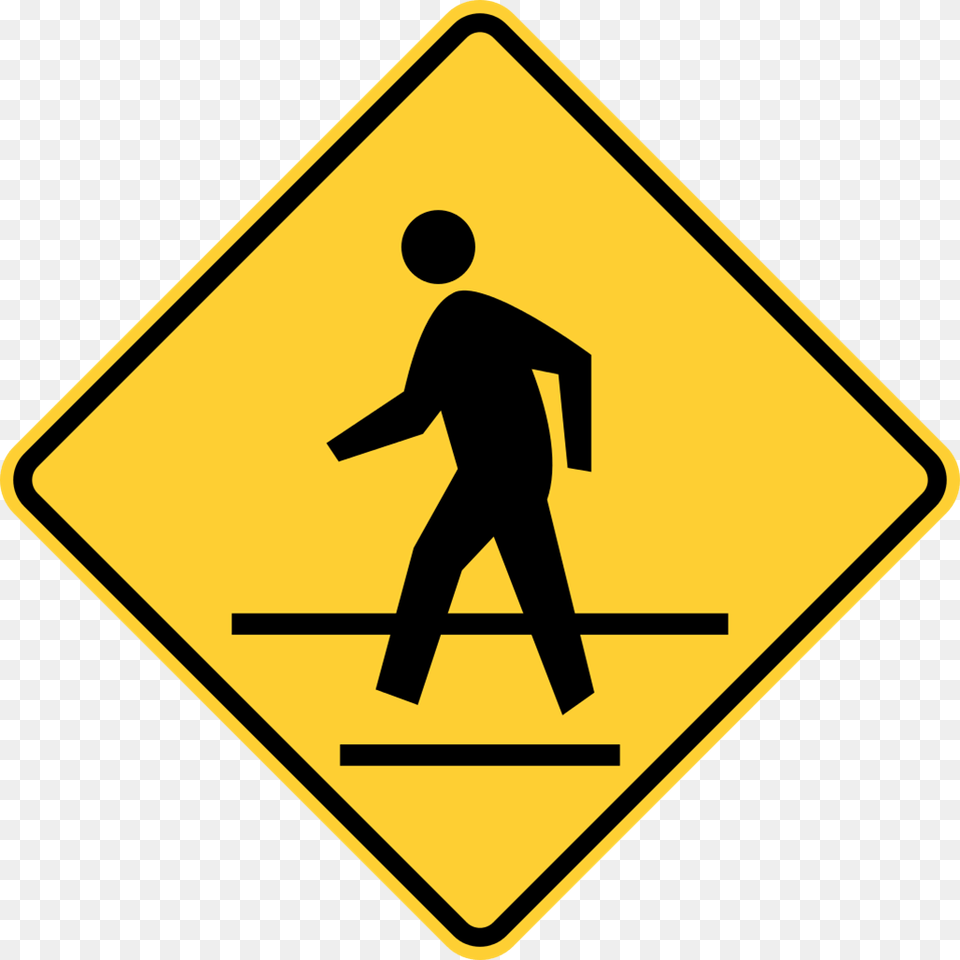 Pedestrian Safety Tips Pedestrian Crossing Sign Clip Art, Symbol, Road Sign, Adult, Male Free Png Download