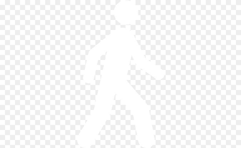 Pedestrian White Clip Art White Pedestrian, Sign, Symbol, Person Free Transparent Png