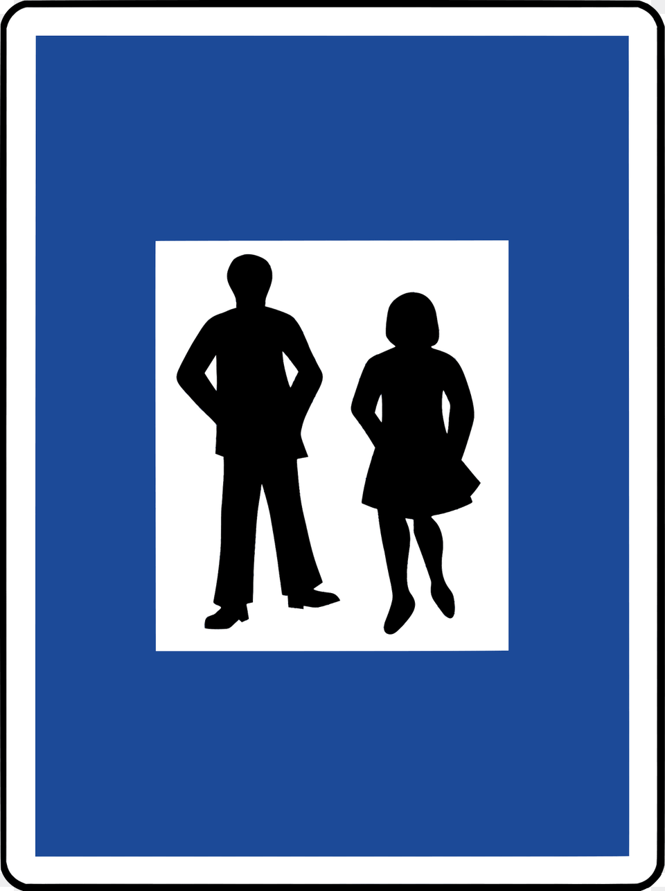 Pedestrian Zone Sign In Austria Clipart, Silhouette, Adult, Person, Man Free Transparent Png