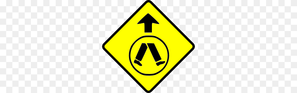 Pedestrians Crossing Clip Art, Sign, Symbol, Road Sign Free Png Download