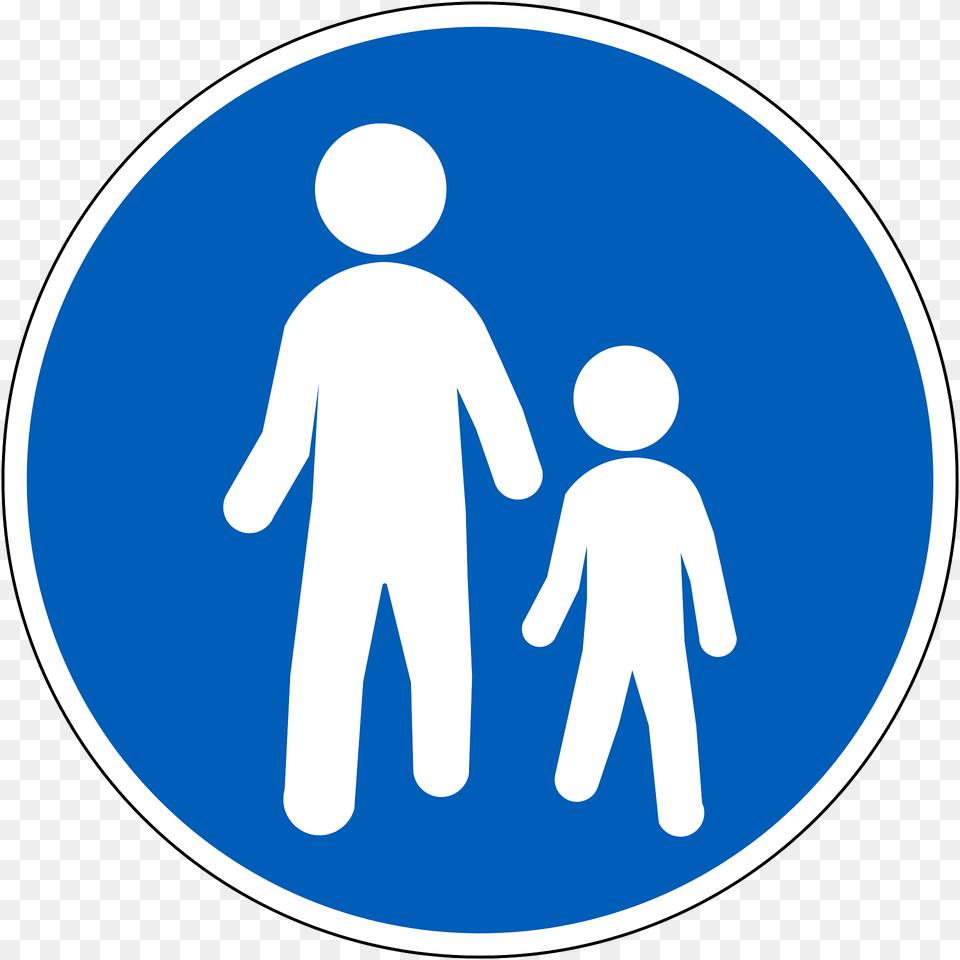 Pedestrians Only Sign In Finland Clipart, Symbol, Road Sign Free Transparent Png
