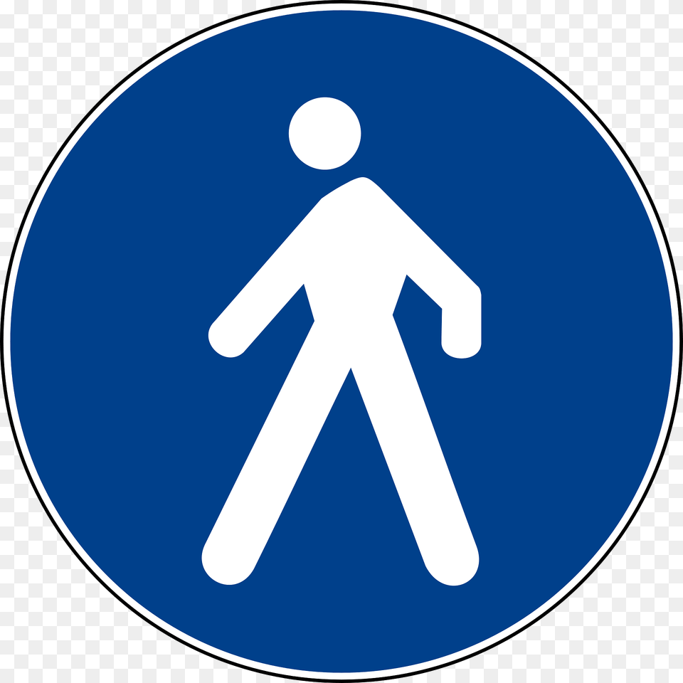 Pedestrians Only Sign In Italy Clipart, Symbol, Disk, Road Sign, Pedestrian Free Transparent Png
