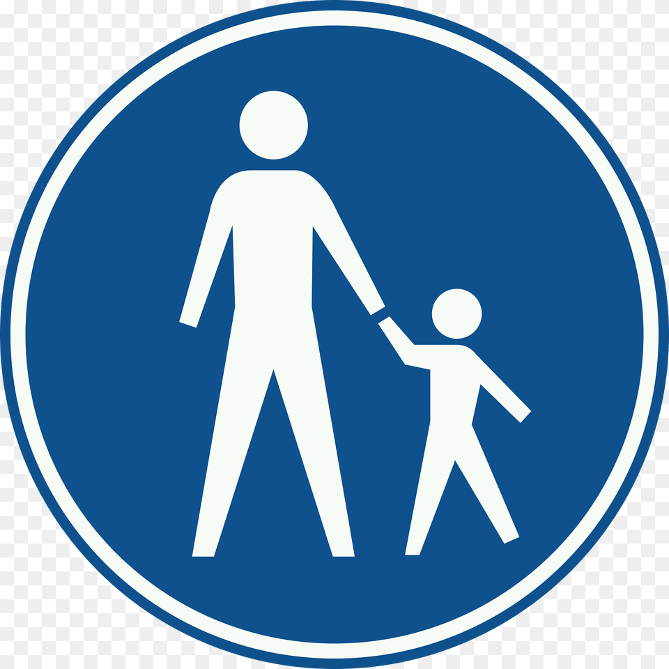 Pedestrians Only Sign In Netherlands Clipart, Symbol, Person, Walking, Body Part Png Image