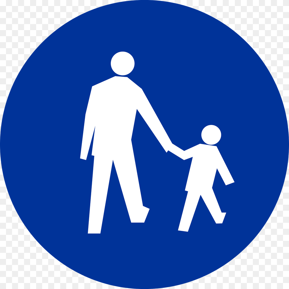 Pedestrians Only Sign In Poland Clipart, Body Part, Hand, Person, Symbol Free Png Download