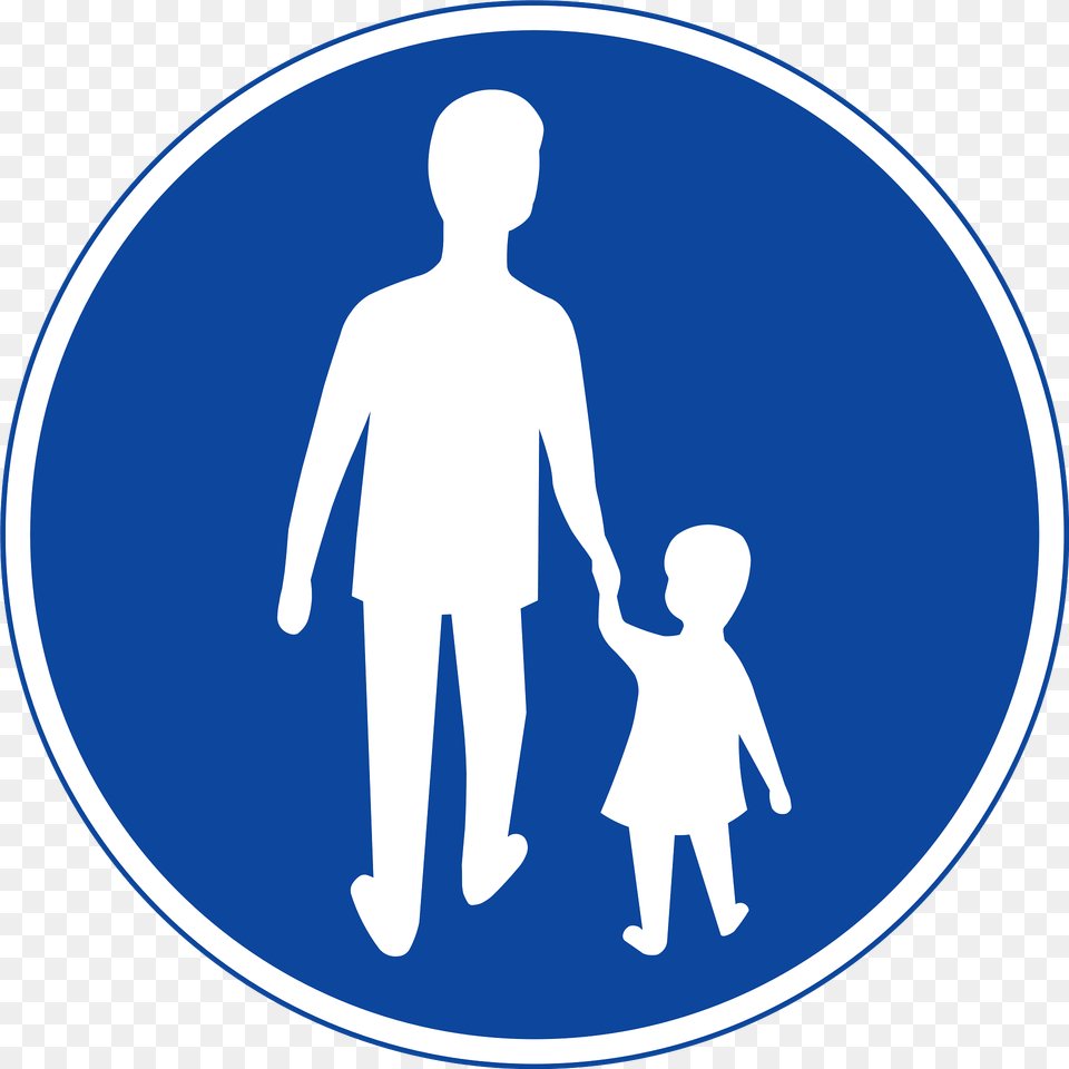 Pedestrians Only Sign In Sweden Clipart, Walking, Person, Photography, Symbol Png