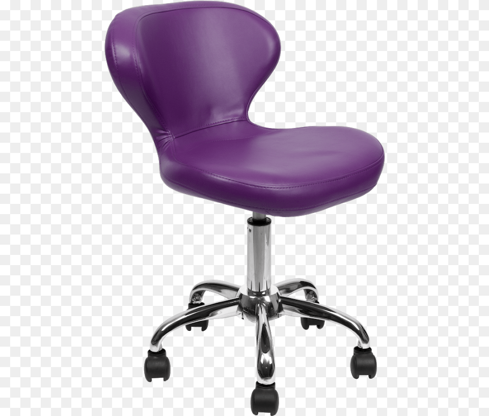 Pedi Stool Royal Purple Staff Chair Pedi Stool, Cushion, Furniture, Home Decor Free Transparent Png