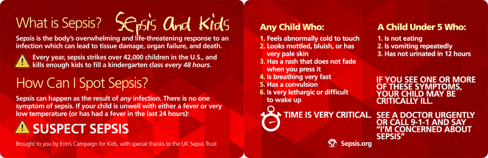 Pediatric Card Sideways Sepsis Alliance, Advertisement, Poster, Text, Menu Png Image