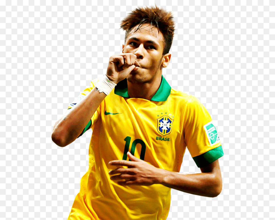 Pedido Renders Do Jogador Neymar Match World Cup 2014, Shirt, Person, Hand, Finger Free Transparent Png