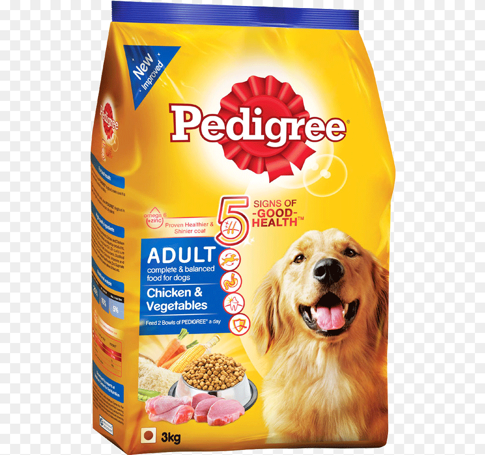 Pedigree Dog Food Adult Beef Flavor 3 Kg Pedigree Adult Chicken Amp Vegetable, Animal, Canine, Mammal, Pet Free Png Download