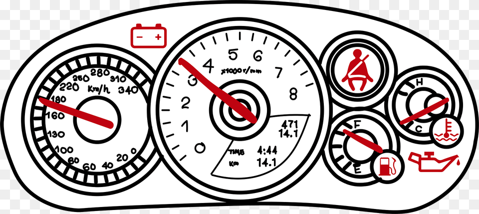 Pedometer Clipart, Gauge, Tachometer, Dynamite, Weapon Free Png