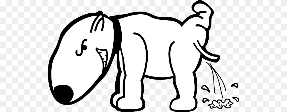 Peeing Dog Clipart Clipart, Stencil, Animal, Elephant, Mammal Png Image