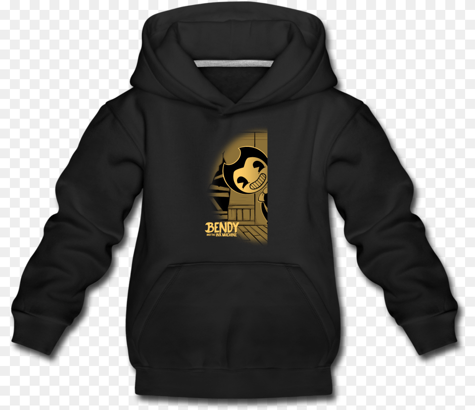 Peeking Bendy Hoodie Hoodie, Clothing, Hood, Knitwear, Sweater Free Transparent Png