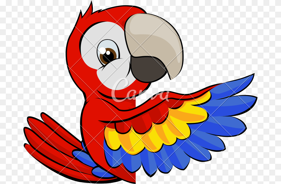 Peeking Cartoon Parrot Icon, Animal, Bird, Macaw, Dynamite Free Png Download