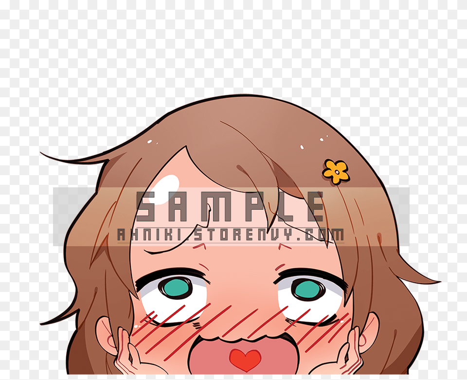 Peeking Decal Sticker Saikawa Its Ahniki Online Store, Book, Comics, Publication, Baby Free Png Download