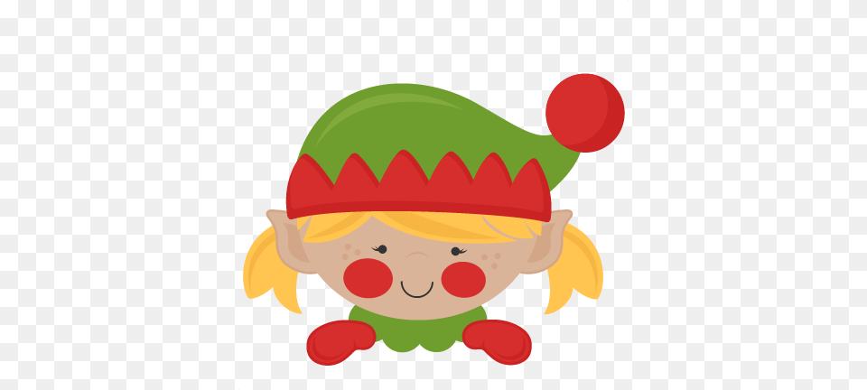 Peeking Elf Scrapbook Cute Clipart, Performer, Person, Clown Png Image