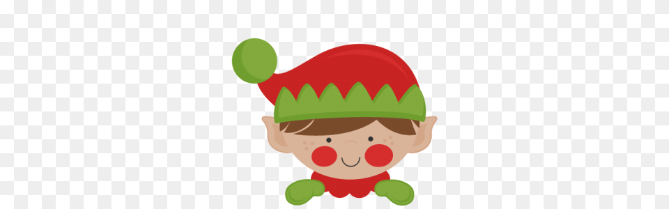 Peeking Elf Scrapbook Cute Clipart, Clothing, Hat, Baby, Person Png