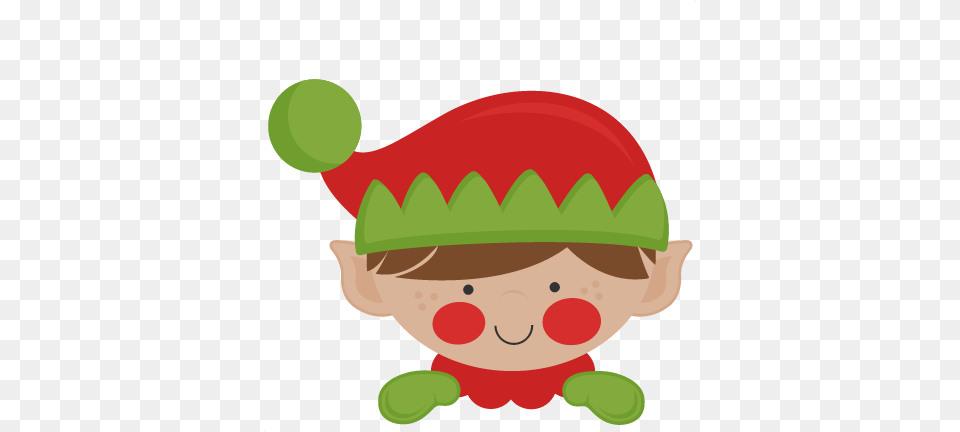 Peeking Elf Scrapbook Cute Clipart, Clothing, Hat Png