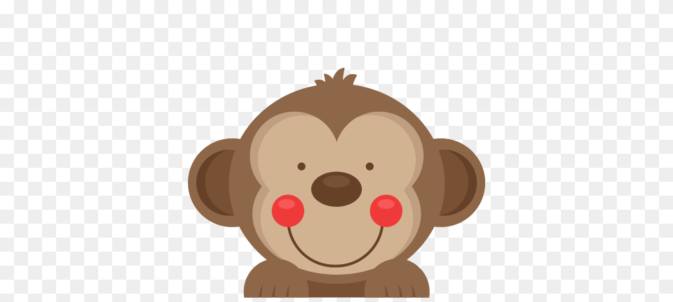 Peeking Monkey Scrapbook Cute Clipart, Plush, Toy, Animal, Bear Png