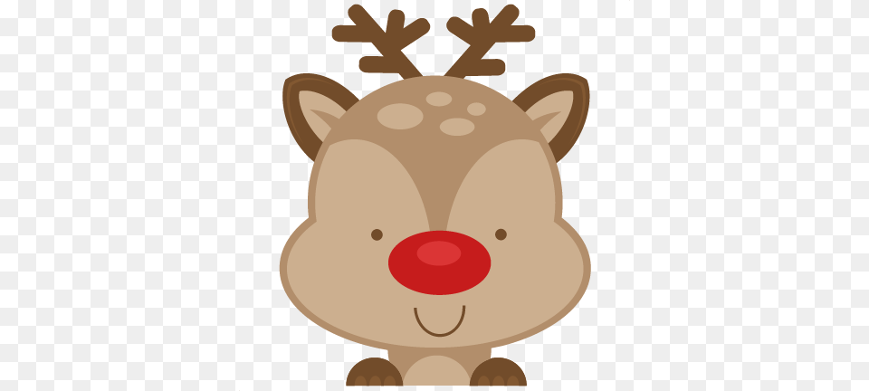 Peeking Reindeer Scrapbook Cute Clipart, Plush, Toy, Animal, Mammal Free Png