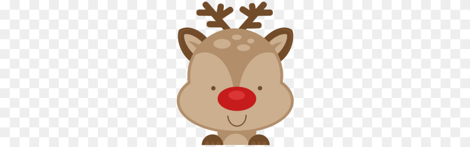 Peeking Reindeer Scrapbook Cute Clipart, Plush, Toy, Animal, Mammal Free Png Download