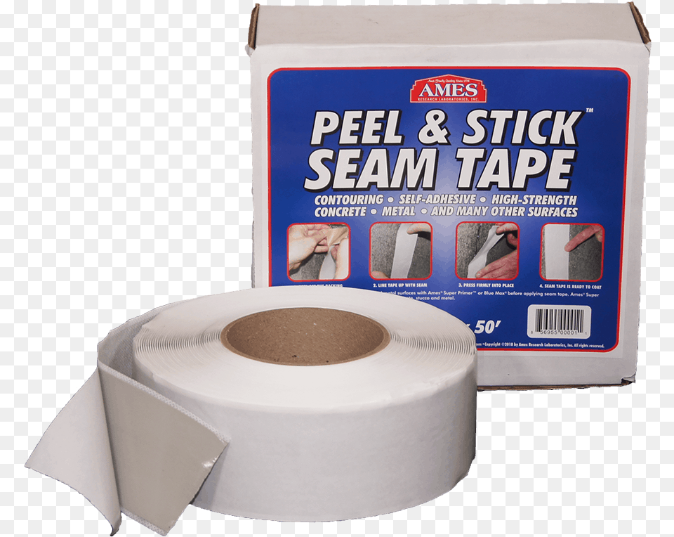Peel And Stick Seam Tape For Preparing Surfaces For Ames Seam Tape, Paper, Towel, Person, Baby Png