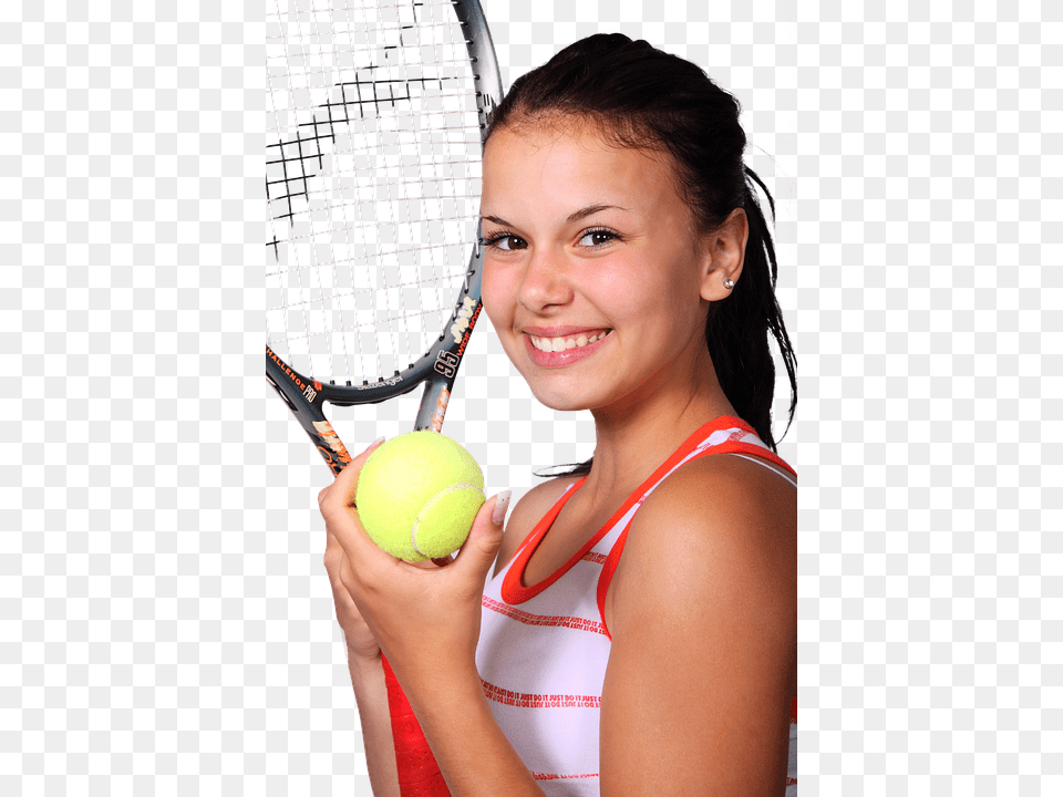 Peel N Stick Poster Of Tennis Girl Woman Sporty Sport Silicone Case Strap For Apple Airpodsaccessories Magnetic, Ball, Tennis Ball, Racket, Tennis Racket Png Image