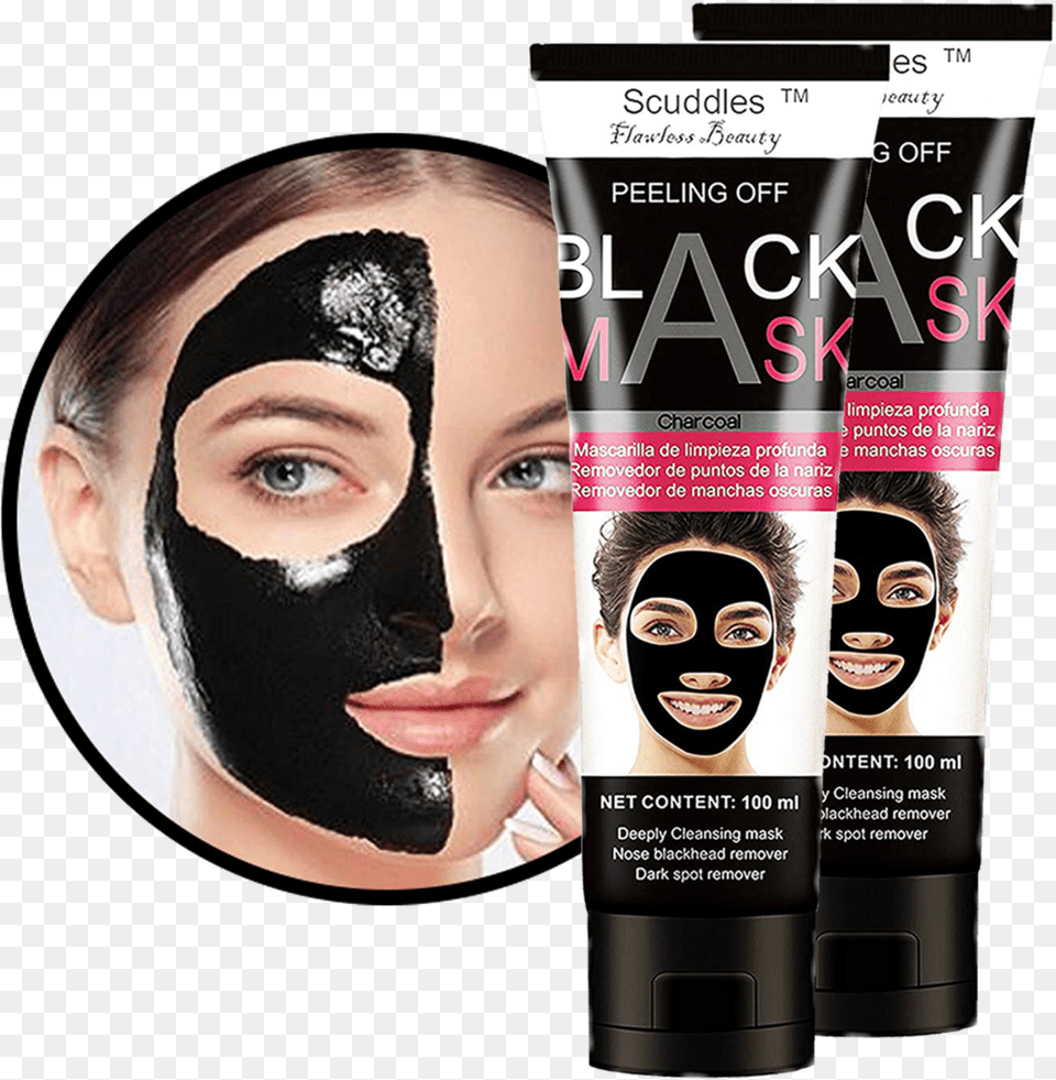 Peel Off Charcoal Mask In India, Adult, Person, Female, Woman Free Png Download