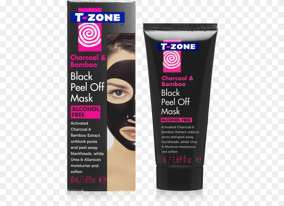 Peel Off Mask T Zone Charcoal Face Mask, Bottle, Adult, Female, Person Free Png