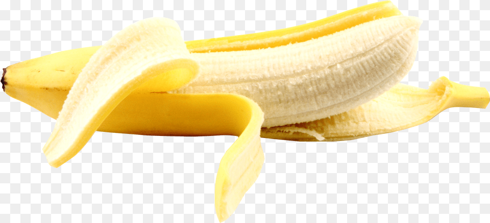 Peeled Banana, Food, Fruit, Plant, Produce Png Image