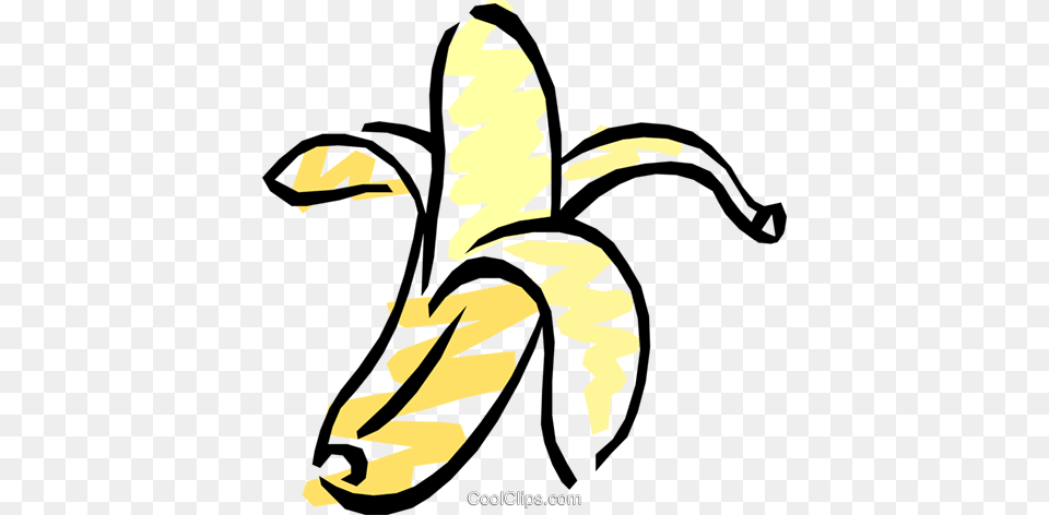 Peeled Bananas Royalty Vector Clip Art Illustration, Banana, Food, Fruit, Plant Png Image