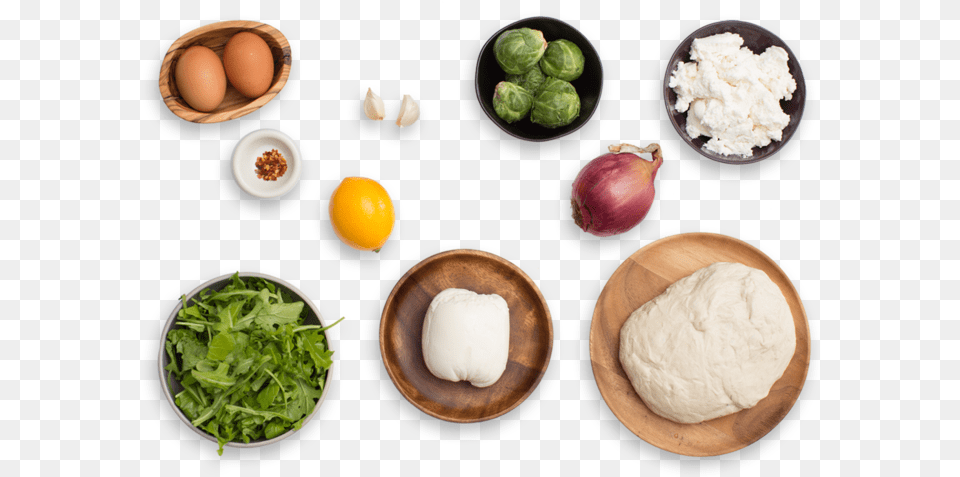 Peeled Onion Download Pizza Ingredients Top View, Egg, Food, Produce, Dining Table Png Image