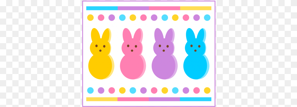 Peeps Bunny Clip Art Peeps Candy Clip Art, Pattern, Animal, Mammal, Rat Free Png Download