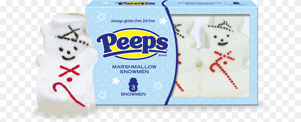 Peeps Snowman, Nature, Outdoors, Winter, Snow Png Image
