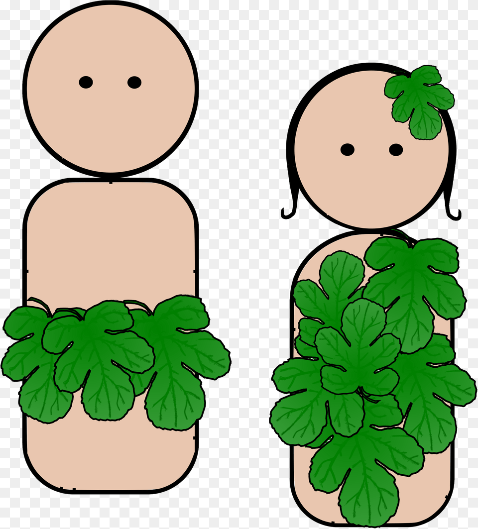 Peg People Adam And Eve Clip Arts Adam And Eve Images Cartoon, Leaf, Potted Plant, Plant, Green Png
