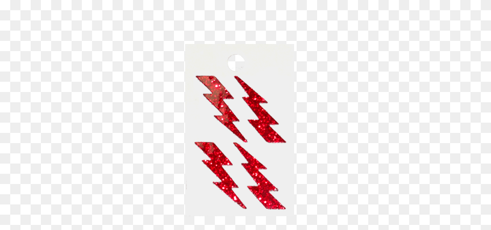 Pegable Lightning Bolt Glitter Stickers Red Pcs Per Sheet, Symbol, Text Free Png