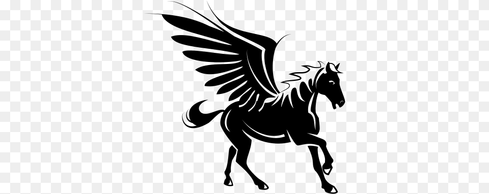 Pegasus, Gray Png