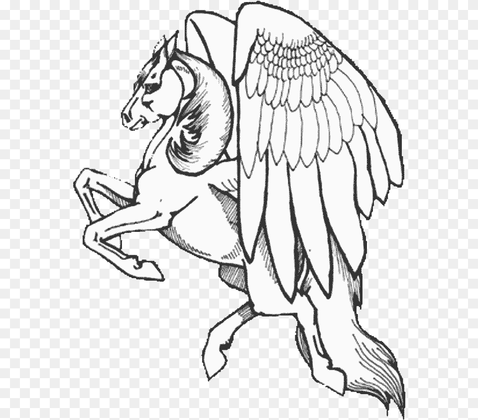 Pegasus Coloring Pages To Print Pegasus Coloring Pages, Art, Adult, Female, Person Png