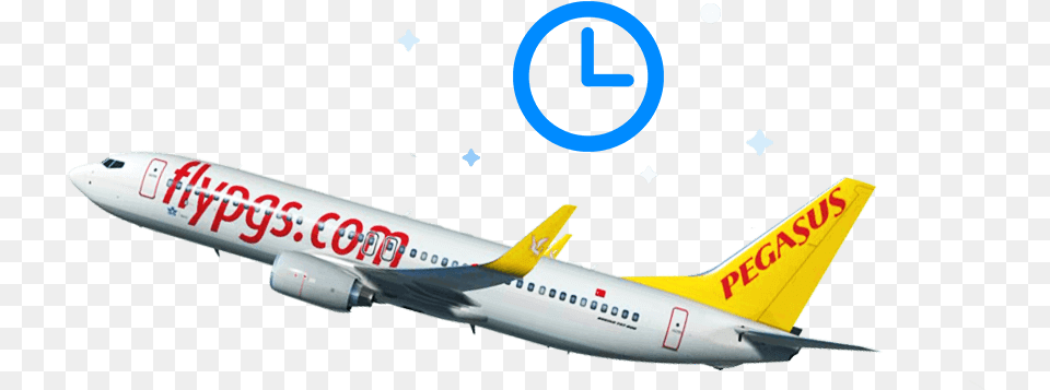 Pegasus Flight Delay Compensation Boeing 737 Next Generation, Aircraft, Airliner, Airplane, Transportation Png Image